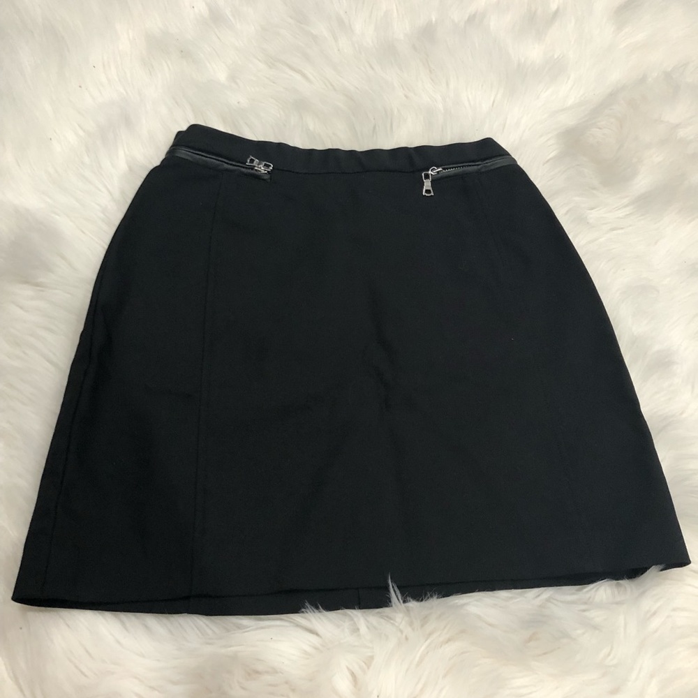 High Waisted Black Mid Thigh Skirt Sz S worn once